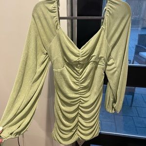 NWT green long sleeve lizard thicket dress